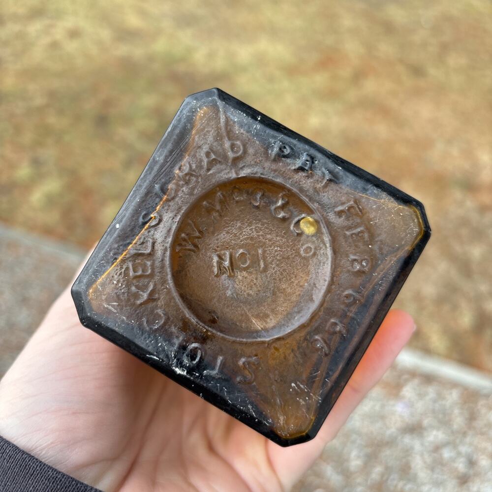 Antique Amber Pat. 1866 Dr SB HARTMAN & Co Michler's Herb Bitters Bottle - Picture 9 of 13